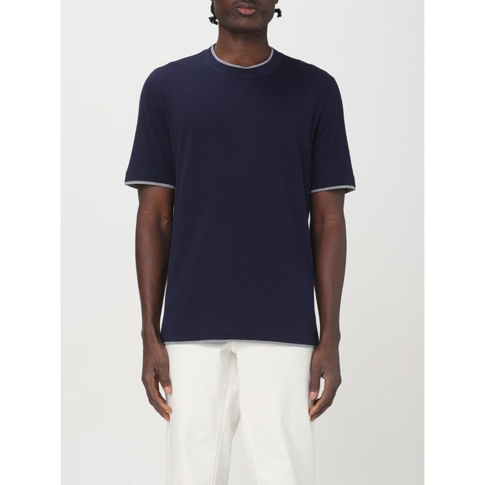 Brunello Cucinelli T-Shirt Men Blue
